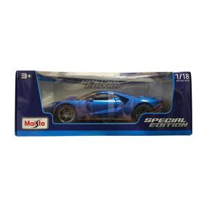 Maisto Special Edition 1/18 Scale Die Cast Metal, 2017 Ford GT, Blue
